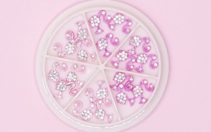 Barbie Girl Head Nail Charms – Pink Set for Designers