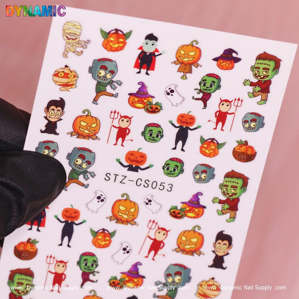 cartoon Halloween nail sticker sheet - 2