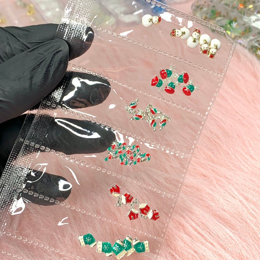 Christmas nail charms socks candy snowman - 4