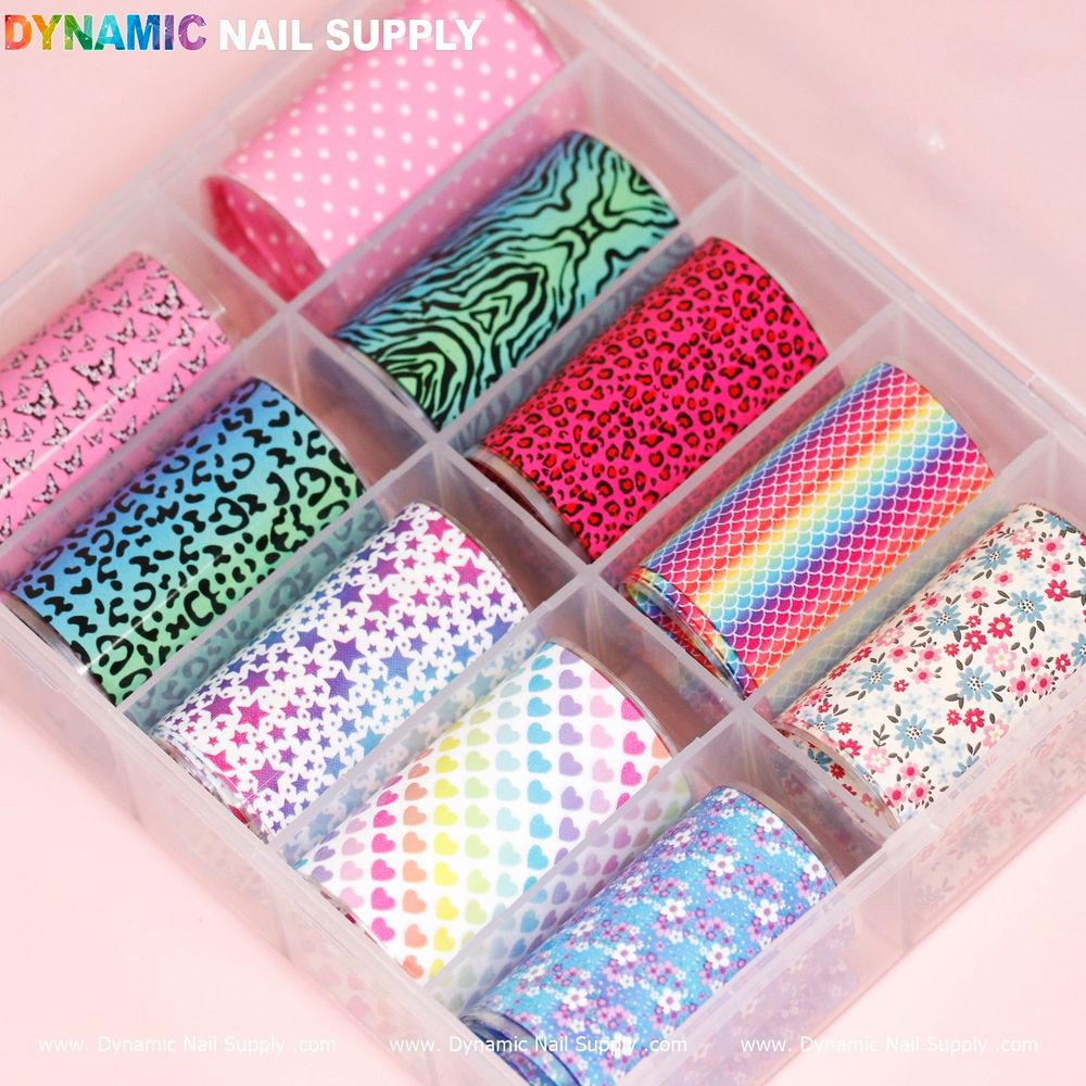 Colorful nail art transfer foils - 2