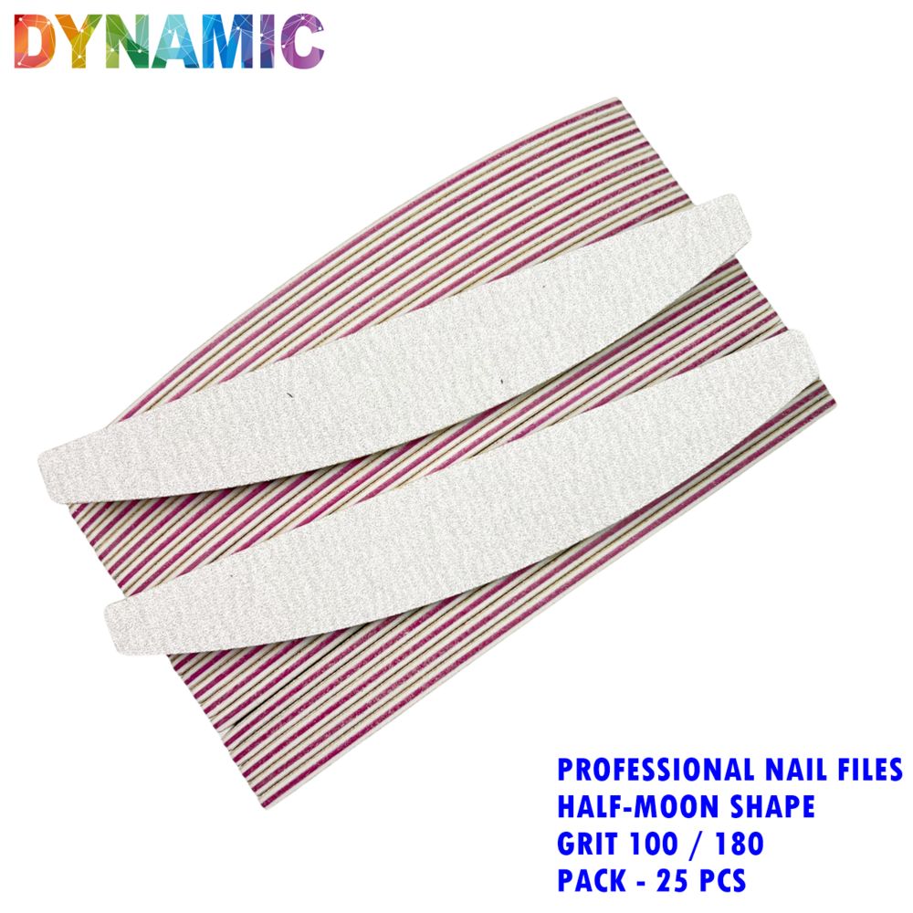 25 jumbo half-moon nail files - 2