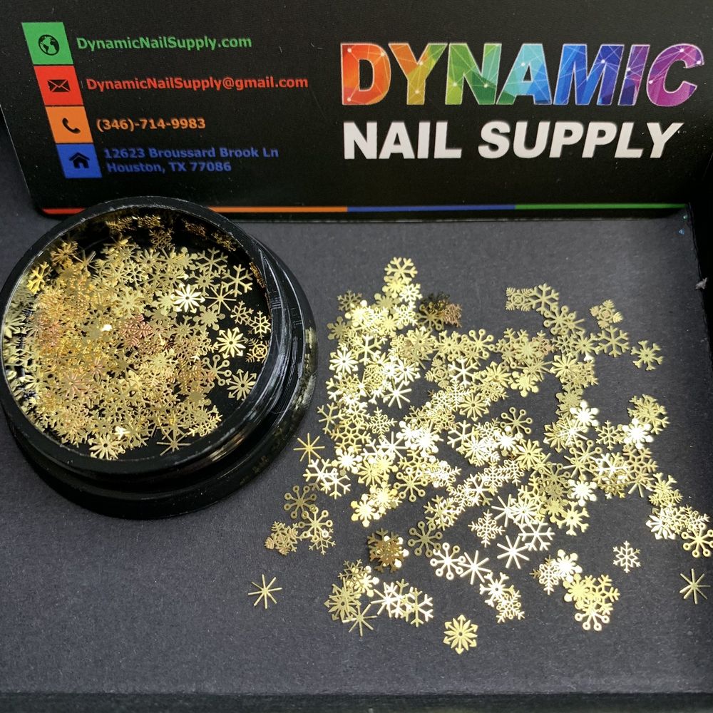snowflake nail sequins pack - 2